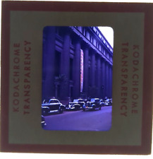 Vintage 1950s Kodak Red Border 35mm Transparency, Tall Building & Cars, Korea picture