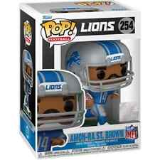 Funko POP NFL Presell Detroit Lions- Amon-Ra St. Brown Figure #254 + Protector picture