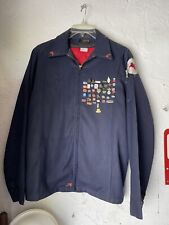 Mobil Oil Gas Service Filling Station Attendant Vintage Jacket w Pins picture