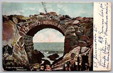 Bridge Rough Point Newport Rhode Island Waterfront Cancel 1907 Antique Postcard picture
