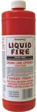 Liquid Fire Drain Line Opener - 2 Set 32 Oz - Dissolves Clogs, Free Drains picture