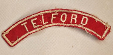 Vintage Telford Community Strip Boy Scouts Patch picture