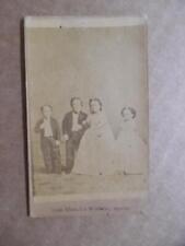 c.1860s Tom Thumb Wedding Group CDV Photo Midgets Human Oddity Antique Original  picture