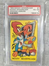 Super RARE 1953 Woody Woodpecker Drawing Lessons#1 Cartoon Art PSA Card FREE S/H picture