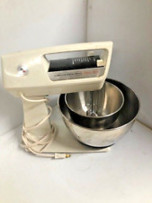 Vintage Hamilton Beach Deluxe Chrome 9 Speed Model 36 Stand Mixer 2 bowls--J50-a picture