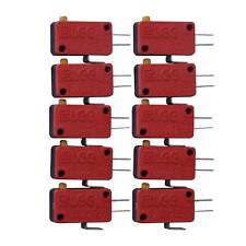10/20Pack Red New 3 Pin Microswitch Push Button For Arcade Mame Jamma Games picture