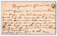 c1880's Miss Ella Gordon Waynesboro Pennsylvania PA Adams County PA Postal Card picture