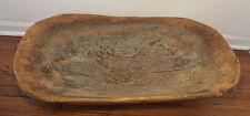 Antique Large Wooden Trencher Bowl picture