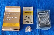 1961 Vintage AMBASSADOR SIX TRANSISTOR RADIO (Model AM6) - Brand NEW  picture