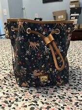 Disney Parks Dooney and Bourke 2023 Bambi Drawstring Purse Bag Slightly Used, picture