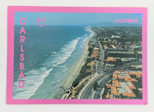Aerial View Carlsbad Beach California Postcard Unposted picture
