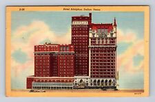 Dallas TX-Texas, Hotel Adolphus, Advertising, Antique Vintage c1945 Postcard picture