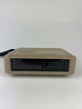 Vintage Sony Dream Machine Digital Alarm Clock Radio Beige WORKING ICF-C240 picture