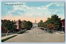 Montrose Pennsylvania Postcard Public Avenue Exterior View c1915 Vintage Antique picture