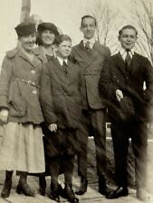 1R Photograph Family Photo 1920's Women Men Boys Portrait  picture