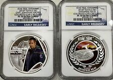 2015 P Tuvalu Star Trek Archer Enterprise Colorized NGC PF70 UC Early 999 Silver picture