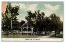 1909 Central Park Gazebo Exterior Rich Hill Missouri MO Vintage Antique Postcard picture