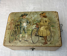Early 1800s Hand Painted ? Small Music Box made In Switzerland PARTS OR REPAIR picture