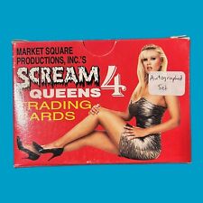 Scream Queens 4 Trading Cards, Complete Set with some Autographs RARE picture