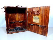 Antique Keuffel & Esser Co. New York Surveyors Transit Set Empty Wood Box picture