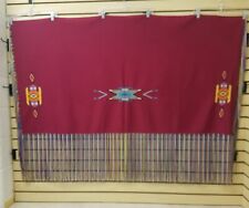 NICE MAROON HOMEMADE EMBROIDERED SW DESIGN NATIVE AMERICAN INDIAN DANCE SHAWL picture