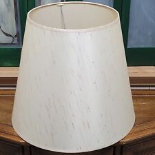 Vintage Mid-Century Tapered Drum Barrel Linen Lamp Shade 17
