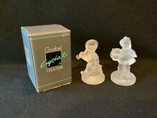 Goebel Crystal Collection, Set of 2 Figurines Vintage MCM Collectibles MCM picture