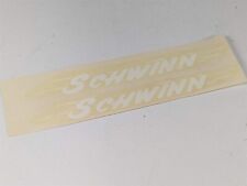 Schwinn Racer TWO White Tube Original Water Transfer Decal 1957 picture