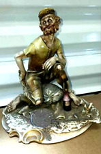 Antique Antonio Borsato Porcelain Figurine, The Drunk, 8