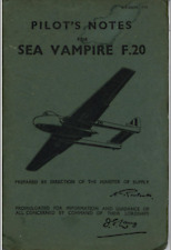 43 Page 1951 De Havilland Sea Vampire F.20 Pilot's Notes Flight Manual on CD picture
