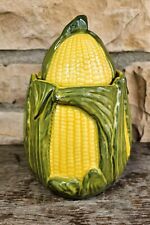 Shawnee Pottery Corn King Cookie Jar Canister USA 10 1/2