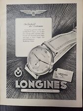 Longines Swiss Watches 1945 Print Advertising Du World War 2 Luxury German WW2 picture