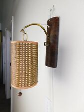 EXC Vintage Gregg 1970 Mid Century Modern Pull Chain Hanging Wall Sconce Lamp picture