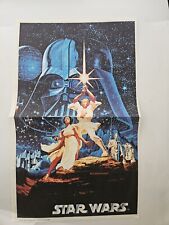 Vintage 1977 Star Wars Hildebrandt General Mills Promotional 9x15 Poster  picture