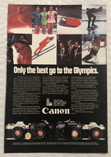 Vintage 1980 Canon Original Print Ad Full Page - Only The Best Go picture