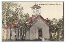c1910 Christian Church Chapel Exterior Grenola Kansas Vintage Antique Postcard picture
