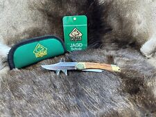 1968 Vintage 971 Puma Plainsman Knife & Jacaranda Handles Mint Green Pouch 