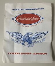 Wheaton Presidential Series Lyndon B. Johnson Decanter ORIGINAL PAPERWORK ONLY picture