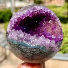 241G  Natural Uruguayan Amethyst Quartz crystal open smile ball therapy picture