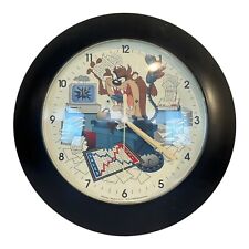 Taz Westclox 1996 Wall Clock Office Looney Tunes Vintage picture