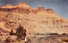 John Day Fossil Beds OR Oregon Hwy 28 Volcanic Rock Formation Vtg Postcard A15 picture