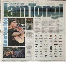 Iam Tongi 2023 American Idol Winner Kahuku HI Honolulu Star-Advertiser 6/2/23 picture