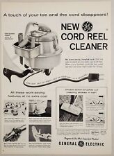 1958 Print Ad New General Electric Cord Reel Vacuum Cleaners Bridgeport,CT picture