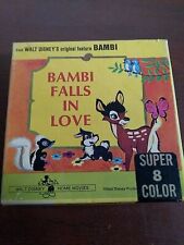 Disney Home Movies Super 8 Film 8mm Color  Bambi Falls in Love Original Box  picture