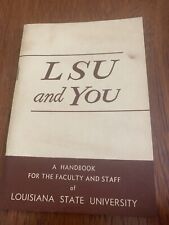 Antique collectible LSU and You college handbook June 1955 picture