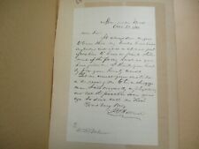 JOSIAH GILBERT HOLLAND SIGNED LETTER ANTIQUE 1866 FAMOUS AMERICAN POET NOVELIST picture