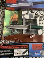 Rambo First Blood Fixed Knife 14” Stainless Steel Blade Wrapped / Nylon Handle picture