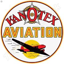Kanotex Aviation Round Metal Sign 2 Sizes To Choose From picture