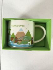 NEW Starbucks You Are Here Collection Ceramic Mug VANCOUVER NIB 14oz CANADA 2013 picture