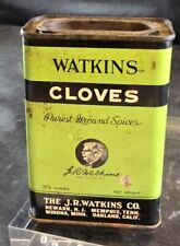 Vintage Watkins Cloves 3.25 oz Spice Tin Ground  picture